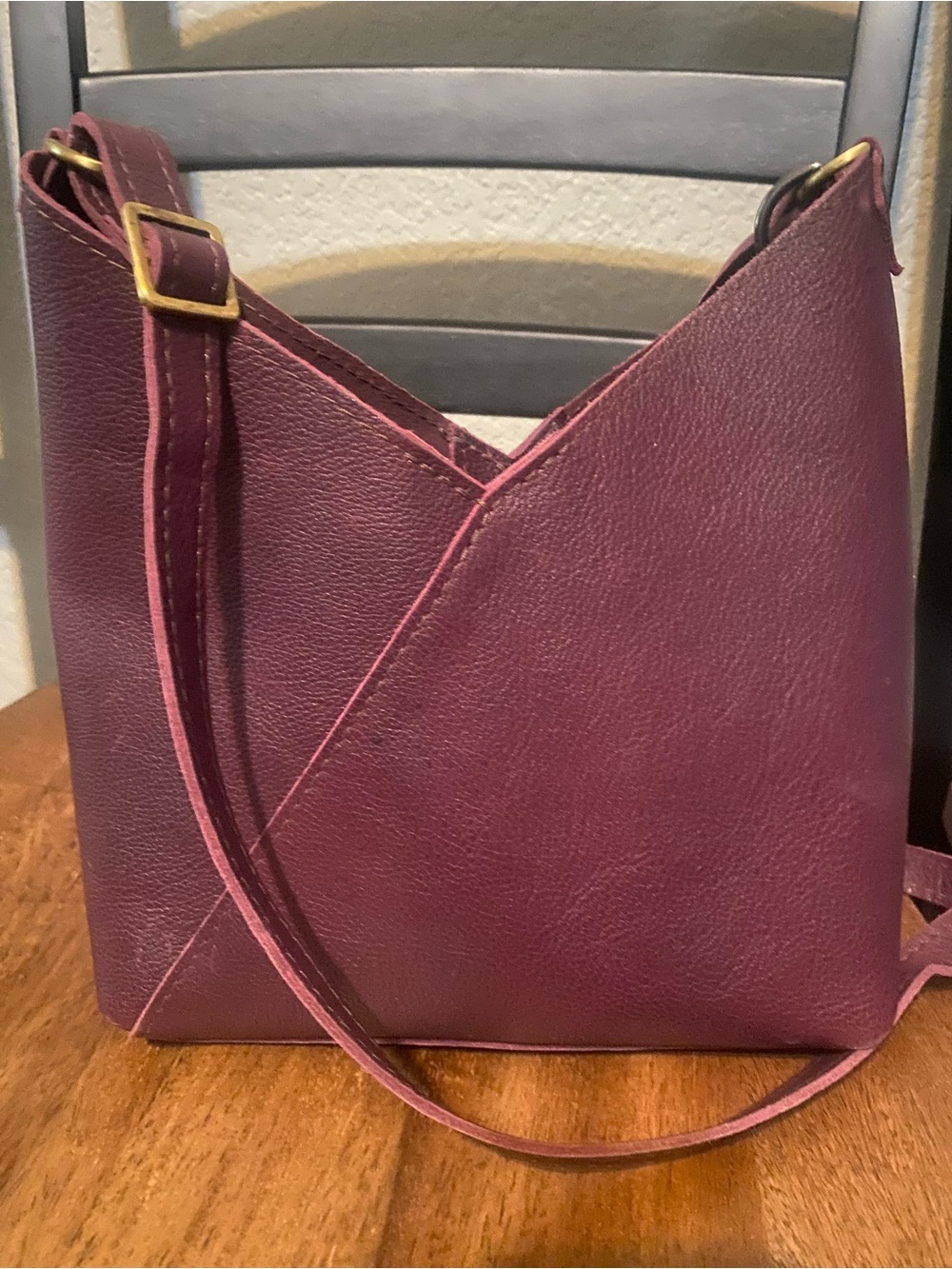 Plum Crossbody Bag Portland Leather: Naomi